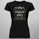 Personalizovaný produkt - Limitovaná edice: jméno + rok narození (verze delux) - dámské tričko s potiskem