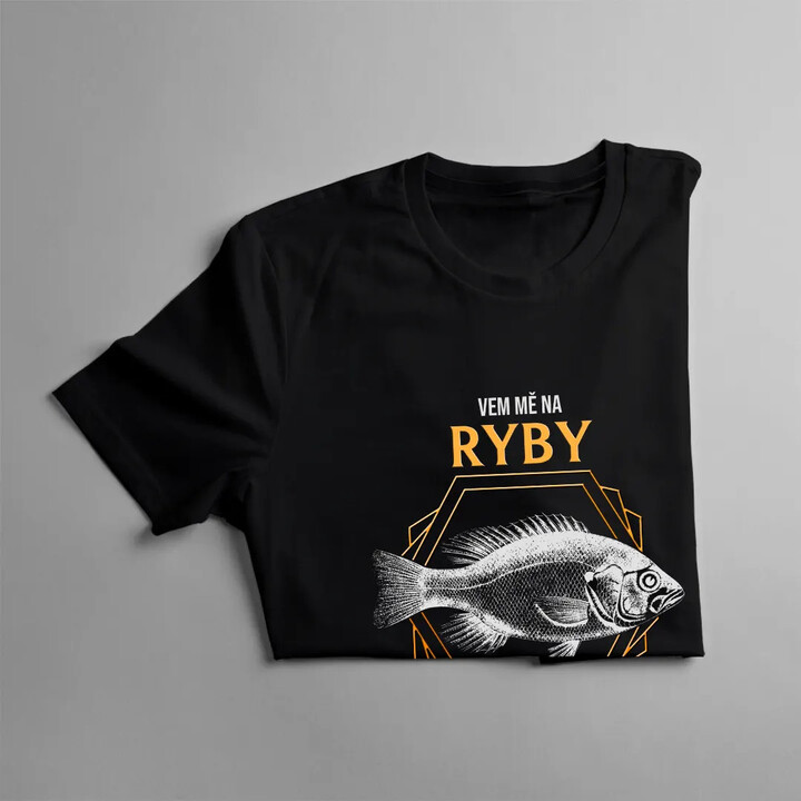 Vem mě na ryby místo all-inclusive - pánské tričko s potiskem