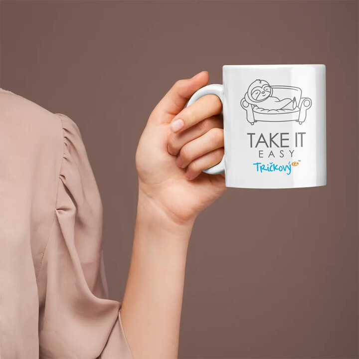 Take it easy - hrnek s potiskem