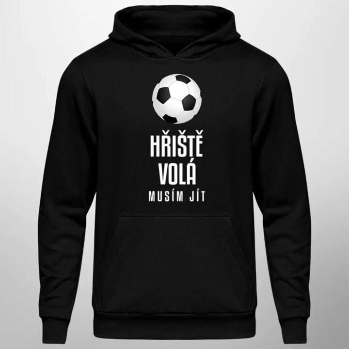 Hřiště volá - musím jít - pánská mikina s potiskem