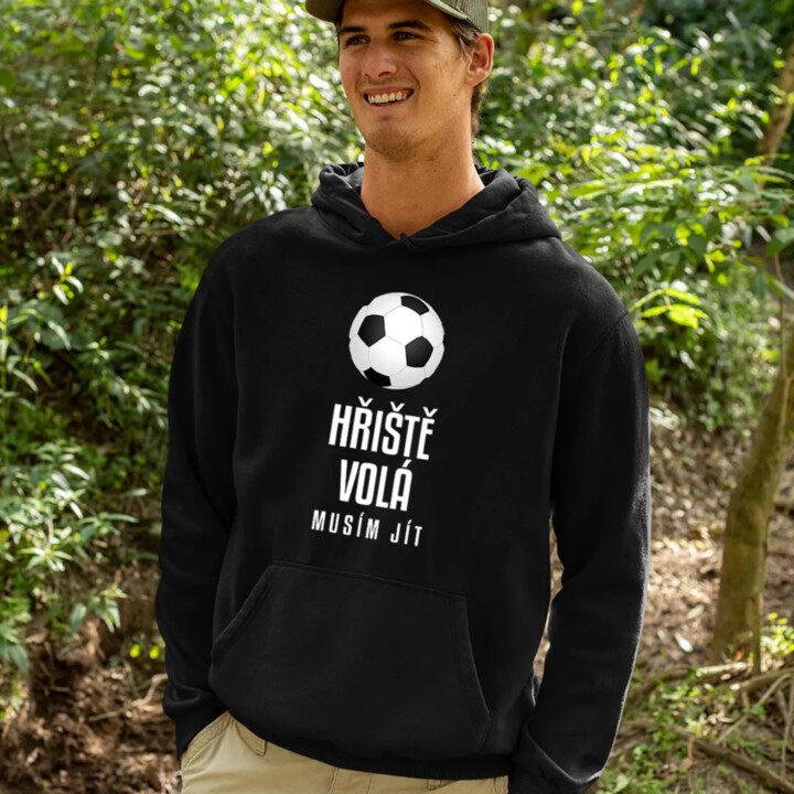 Hřiště volá - musím jít - pánská mikina s potiskem
