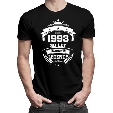 1993 Narození legendy 30 let - pánské tričko s potiskem