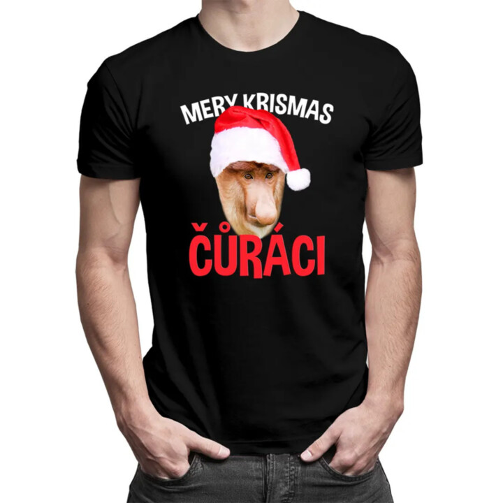 Mery krismas čůráci - pánské tričko s potiskem
