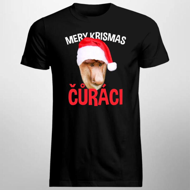 Mery krismas čůráci - pánské tričko s potiskem