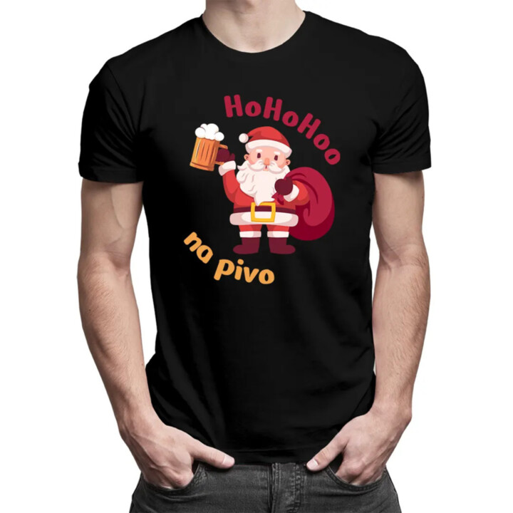 Ho Ho Hoo na pivo - pánské tričko s potiskem