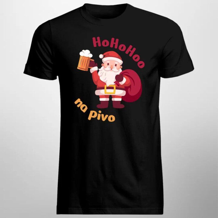 Ho Ho Hoo na pivo - pánské tričko s potiskem