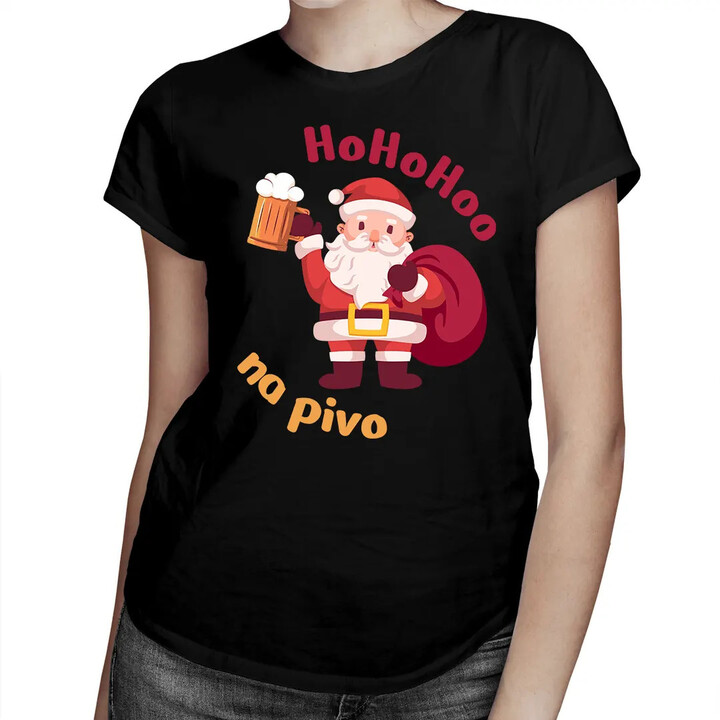Ho Ho Hoo na pivo - dámské tričko s potiskem