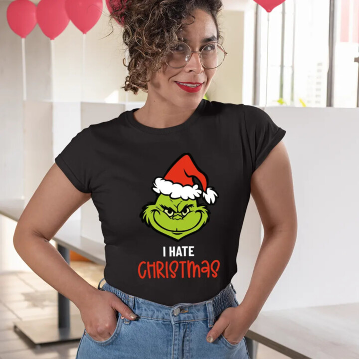 I hate Christmas -  dámské tričko s potiskem
