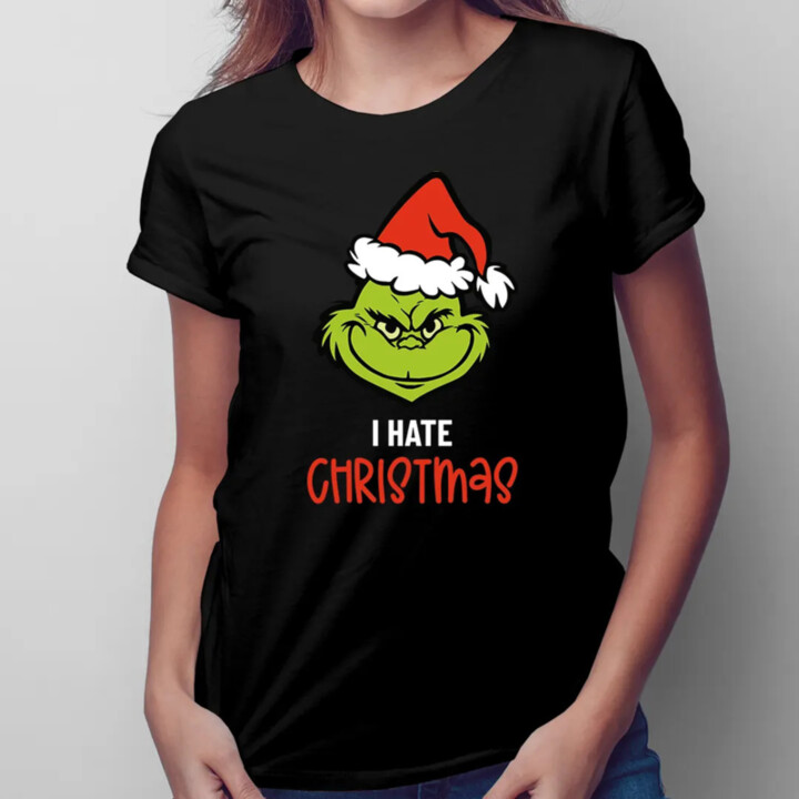 I hate Christmas -  dámské tričko s potiskem
