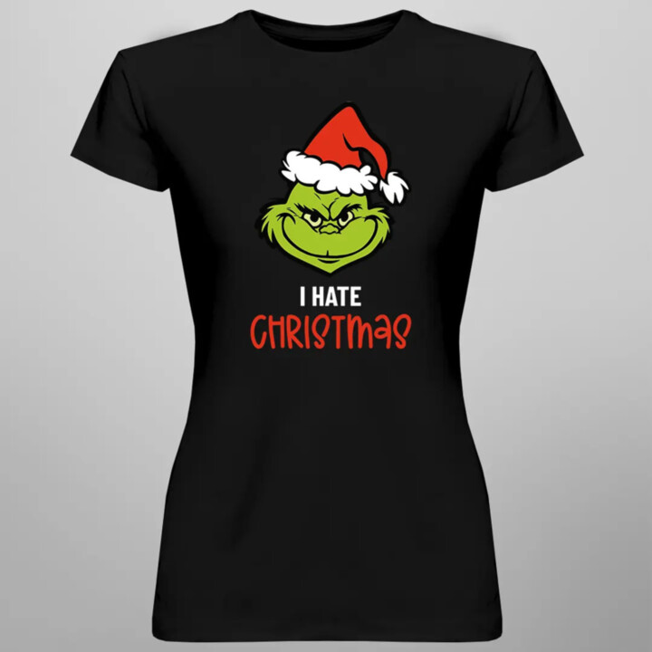 I hate Christmas -  dámské tričko s potiskem