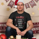 Vánoce - stres, panika, hádky, jídlo, alkohol - pánské tričko s potiskem