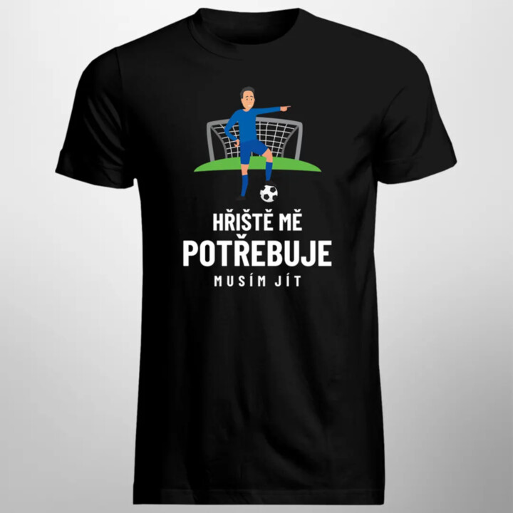 Hřiště mě potřebuje, musím jít - pánské tričko s potiskem