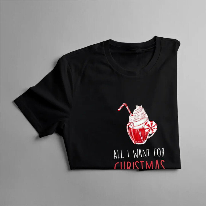 All I want for christmas is food - dámské tričko s potiskem