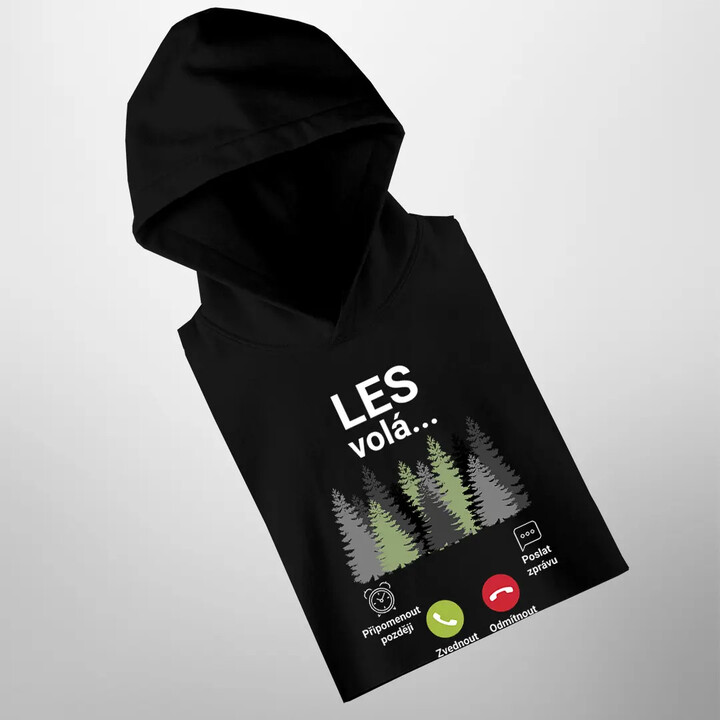 Les volá - musím jít - pánská mikina s potiskem