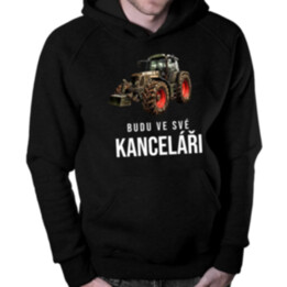 Budu ve své kanceláři - pánská mikina s potiskem