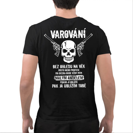 Má dcera bude vždy mým malým andělem - pánské tričko s potiskem