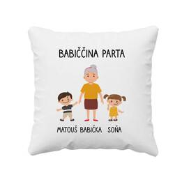 Babiččina parta - polštář s potiskem