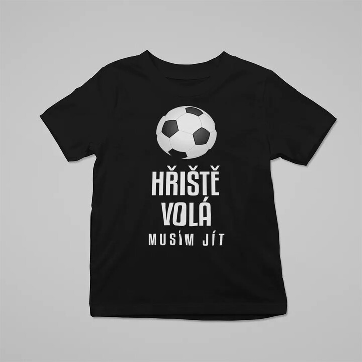 Hřiště volá - musím jít - dětské tričko s potiskem