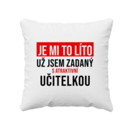 Zadaný s atraktivní učitelkou - polštář s potiskem