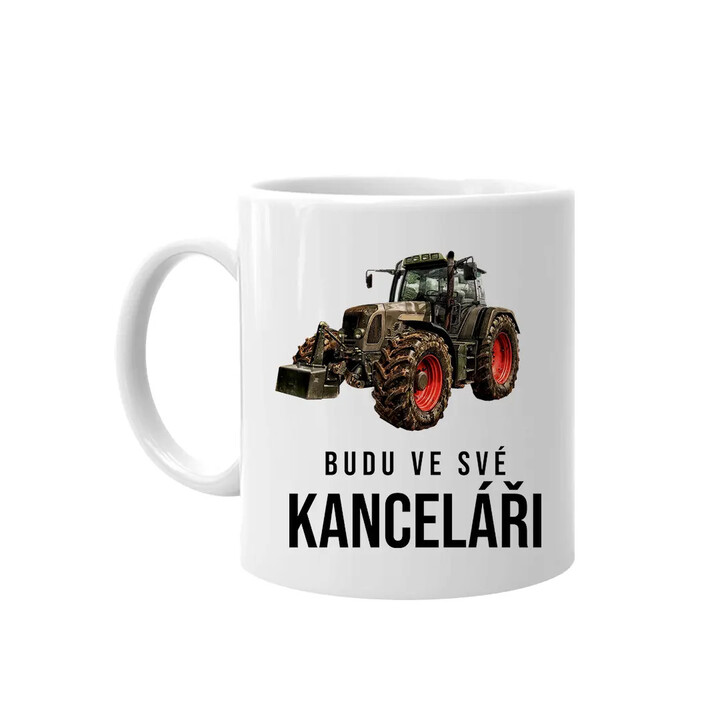 Budu ve své kanceláři - hrnek s potiskem