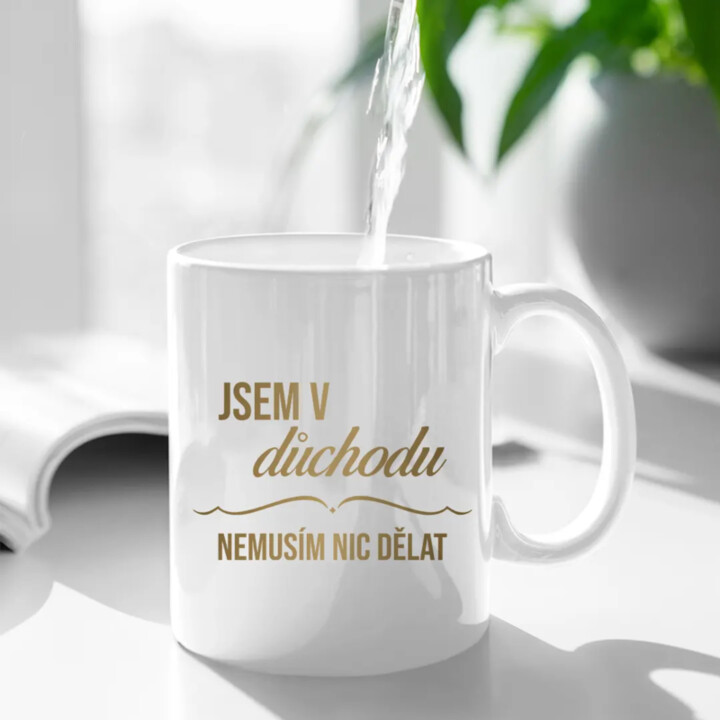 Budu ve své kanceláři - hrnek s potiskem