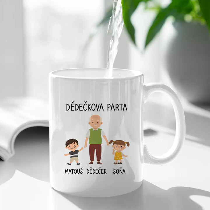 Dědečkova parta - hrnek s potiskem