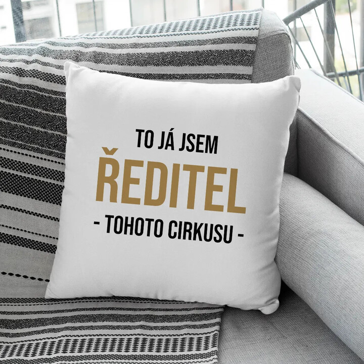 To já jsem ředitel tohoto cirkusu - polštář s potiskem