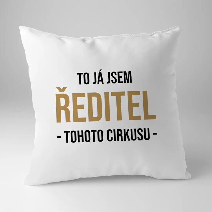 To já jsem ředitel tohoto cirkusu - polštář s potiskem