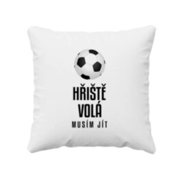Hřiště volá - musím jít - polštář s potiskem