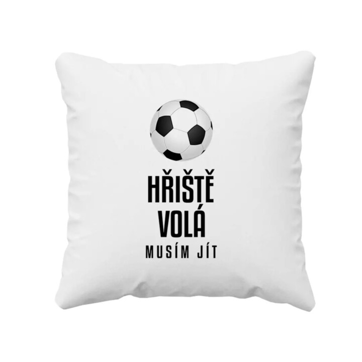 Hřiště volá - musím jít - polštář s potiskem
