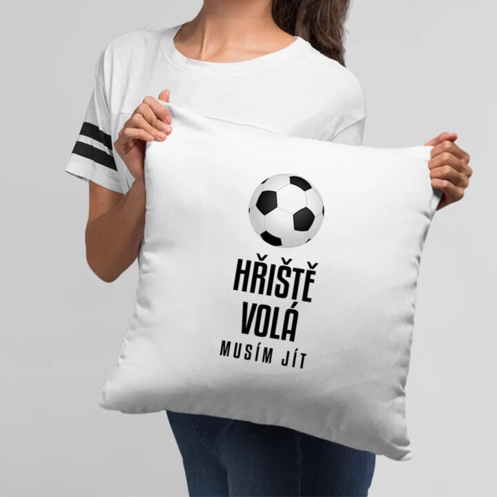 Hřiště volá - musím jít - polštář s potiskem