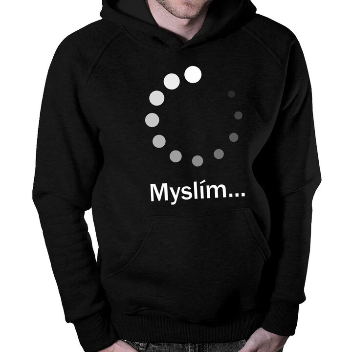 Myslím - pánská mikina s potiskem