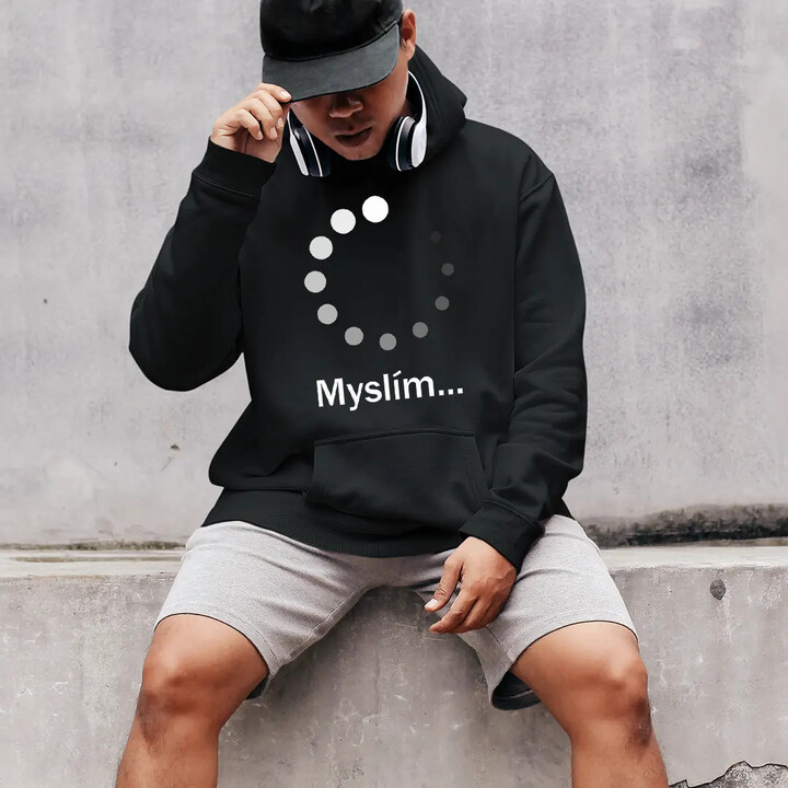 Myslím - pánská mikina s potiskem