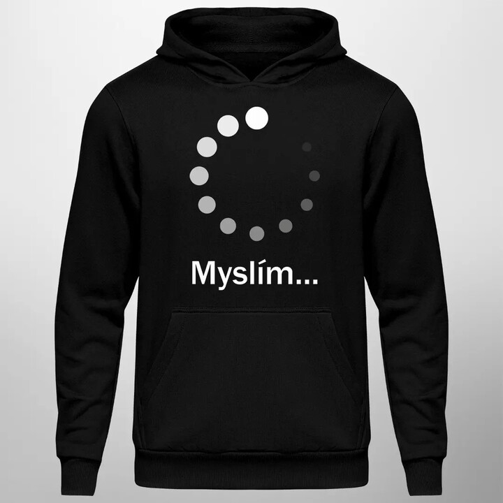Myslím - pánská mikina s potiskem