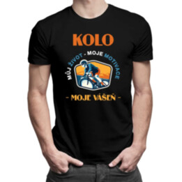 Kolo můj život, moje motivace, moje vášeň - pánské tričko s potiskem