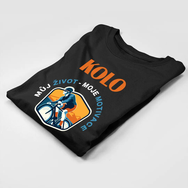 Kolo můj život, moje motivace, moje vášeň - pánské tričko s potiskem