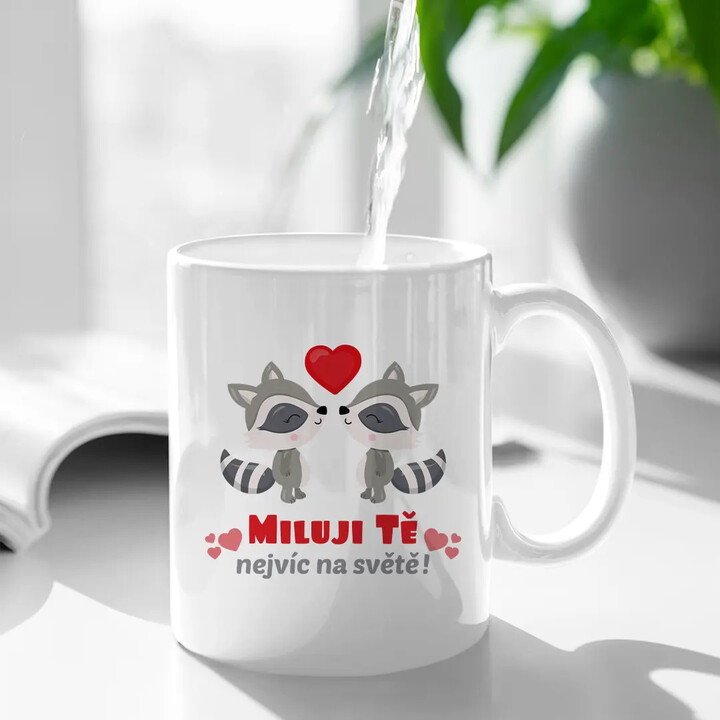 Miluji tě nejvíc na světě - hrnek s potiskem
