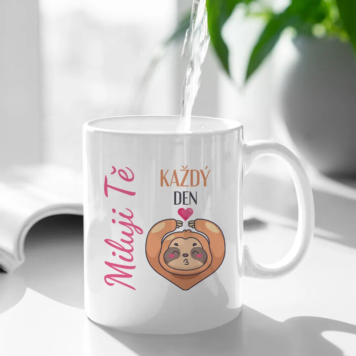 Miluji tě každý den - hrnek s potiskem