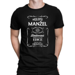 Nejlepší manžel, vždy moje číslo 1 - pánské tričko s potiskem