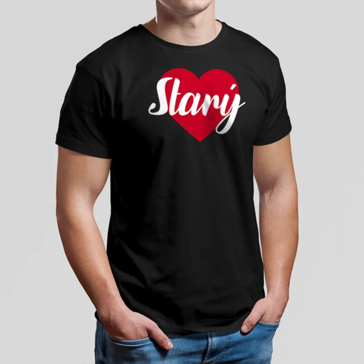 Starý - pánské tričko s potiskem