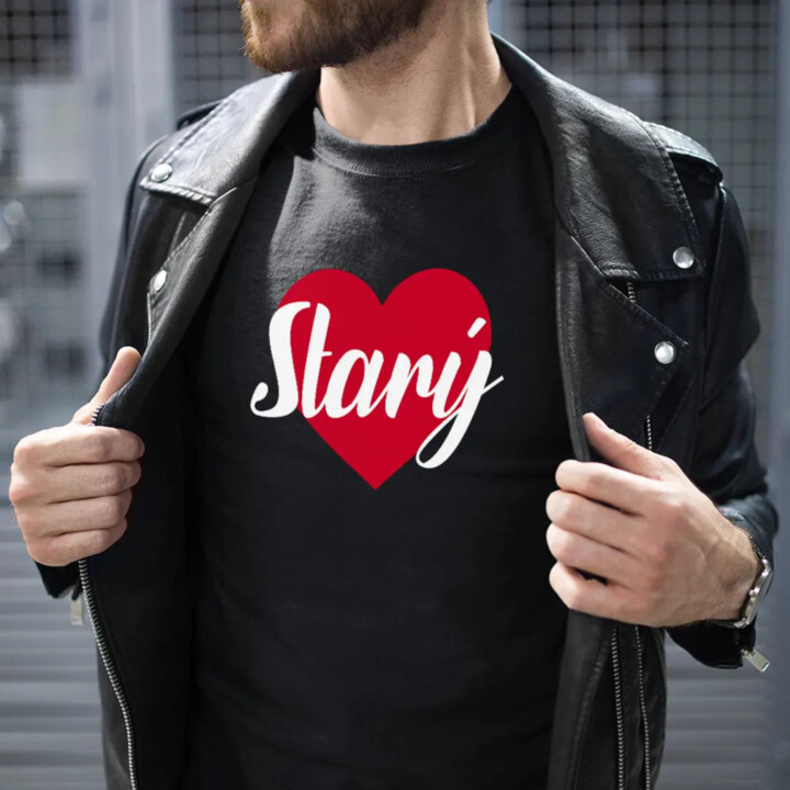Starý - pánské tričko s potiskem