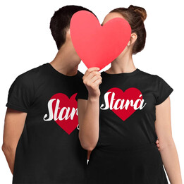 Set pro pár - Stará / Starý - trička s potiskem
