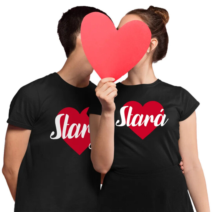 Set pro pár - Stará / Starý - trička s potiskem