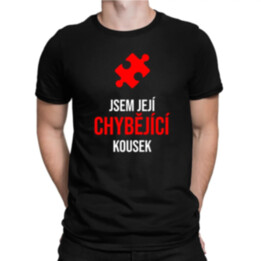 Jsem její chybějící kousek - pánské tričko s potiskem