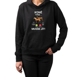 Koně volají - musím jít - dámská mikina s potiskem