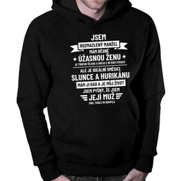 Jsem rozmazlený manžel - pánská mikina s potiskem