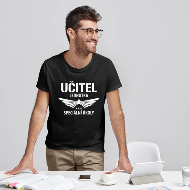 Učitel jednotka pro speciální úkoly - pánské tričko s potiskem