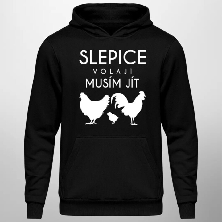Garáž volá, musím jít - pánská mikina s potiskem
