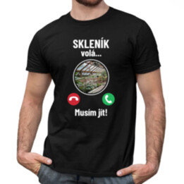 Skleník volá - musím jít - pánské tričko s potiskem