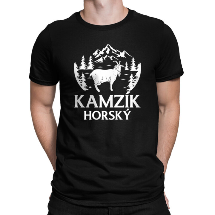 Kamzík horský - pánské tričko s potiskem